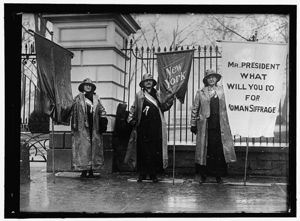 WOMAN SUFFRAGE PICKET PARADE